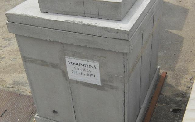 Betónové skládací vodomerné šachty pro bazény a studny