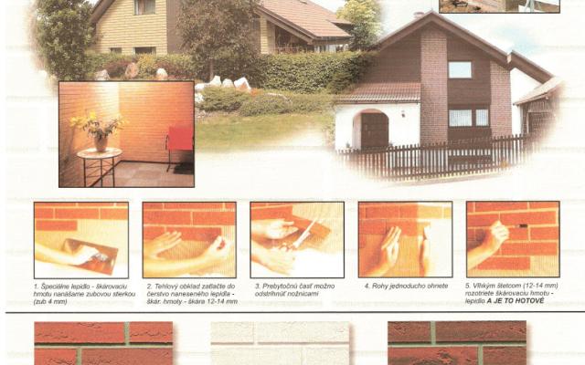 Flexibilní tehlový obklad pro exteriér i interiér