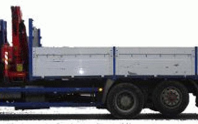 Prenájom nákladného vozidla s hydraulickou rukou
