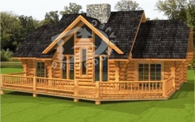 Zrub pro rodinné bydlení se čtyřmi pokoji