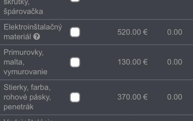 Ceny našich stavebních prací a odvozu odpadu