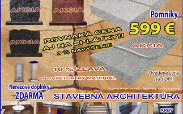 Atraktivní nabídka památníků a náhrobků