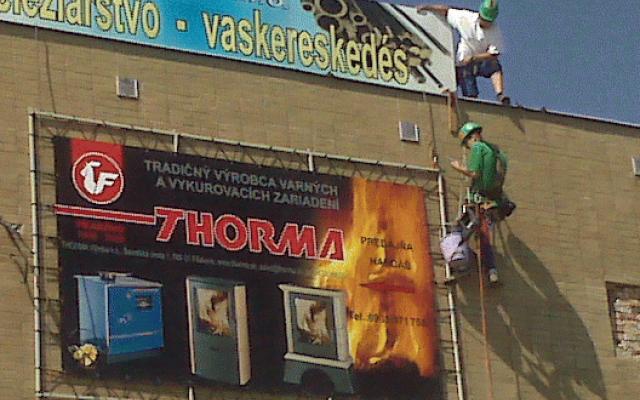 Výškové práce a údržba budov
