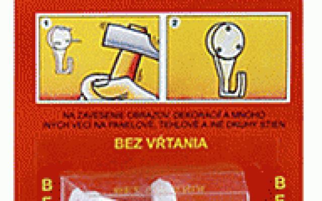 Praktické plastové vešiačiky a hmoždinky