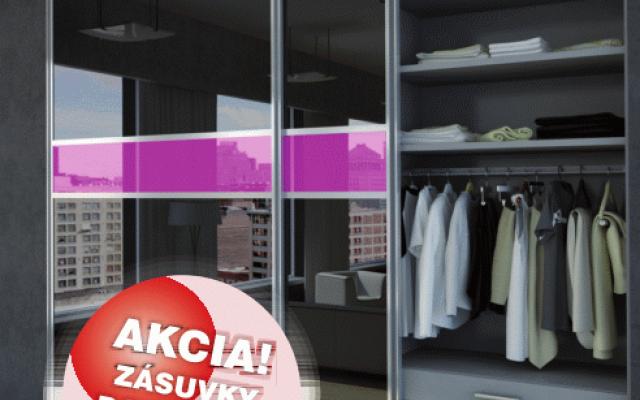 Sleva až 40 % na vestavěné skříně