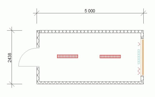 Prostorný modulární objekt s kompletní elektroinstalací