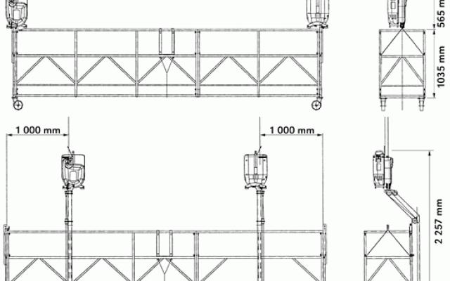 Závěsné lávky ZL 2-12 pro renovace fasád