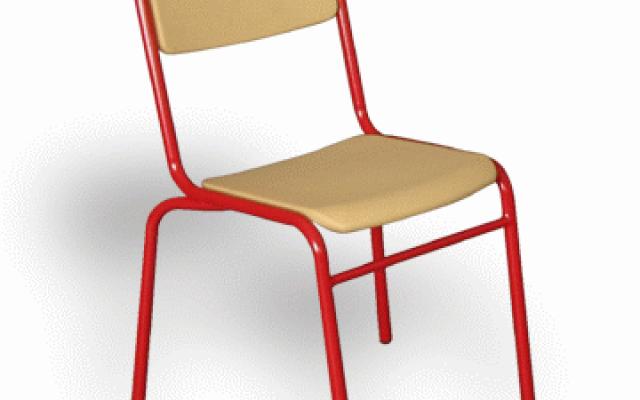 Odolná stolička s polyethylénovým sedákem