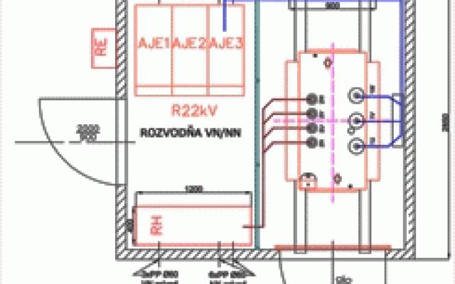 Bloková trafostanice s rozvodnou VN a NN