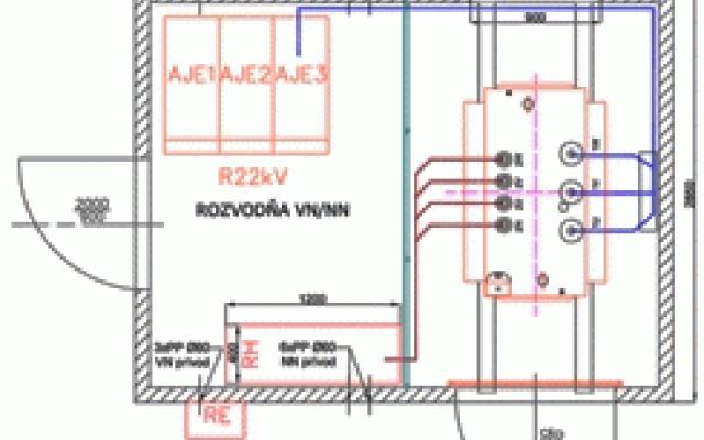 Bloková trafostanice s rozvodnou VN a NN