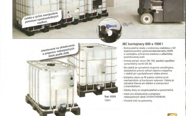 Výhodný stavební materiál: 1000 l nádrž a cihly