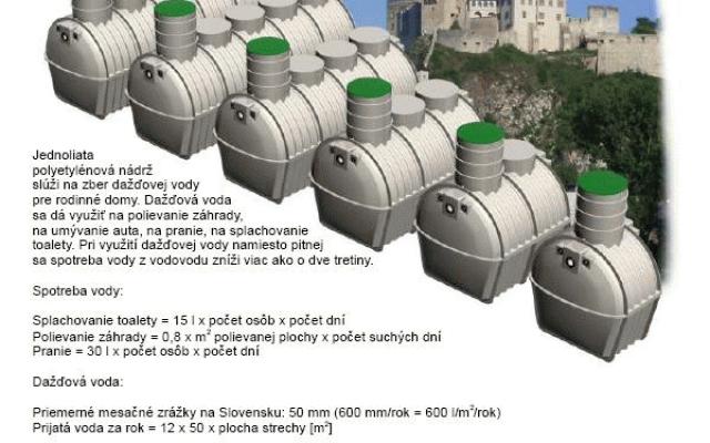 Polyetylénová nádrž na vodu pro efektivní hospodaření