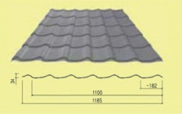 Střešní krytina TS 34-400: Moderní design pro Váš domov