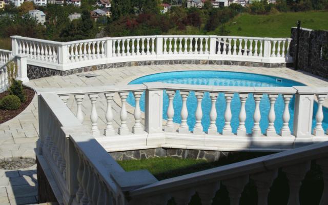 Luxusní betonové balustrády pro váš domov