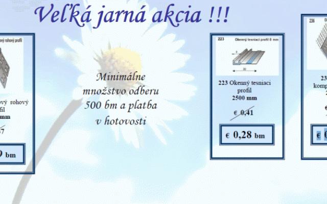 Jarní akce: Kvalitní stavební profily za skvělé ceny