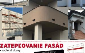 Fasádní lešení a zateplovací práce