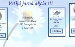 Jarní akce na stavební profily Jarní akce na stavební profily