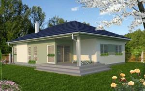 Moderní bungalov s valbovou střechou