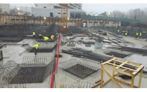 Pokládka betonárské oceli a betonáže stěn