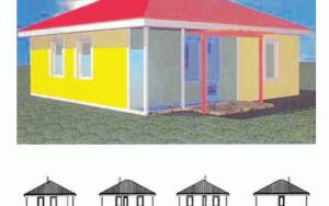 Moderní bungalov pro pohodlné bydlení