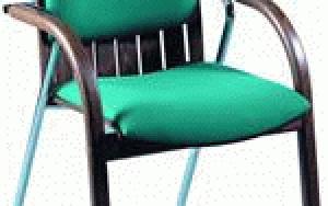 Luxusní přísedová židle s chromovým rámem