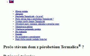 Betónové tvárnice Termalica® - Moderní stavební materiál