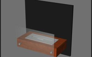 Exkluzívní závěsný biokrb s moderním designem