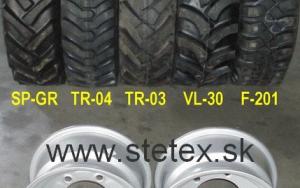Kvalitní pneumatiky a disky pro stroje JCB