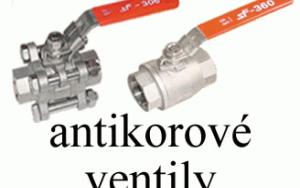 Antikorové ventily na páru - široký výběr a příslušenství Antikorové ventily na páru - široký výběr a příslušenství